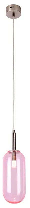 Lila LED függőlámpa üveg búrával ø 13 cm Fiuggi – Candellux Lighting