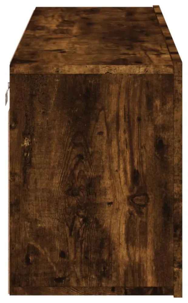 füstös tölgy színű falra szerelhető TV-szekrény 100x30x41 cm