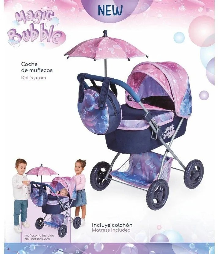 Rappa DeCuevas 85076 Összecsukható babakocsiesernyővel és táskával Magic Bubble 2024