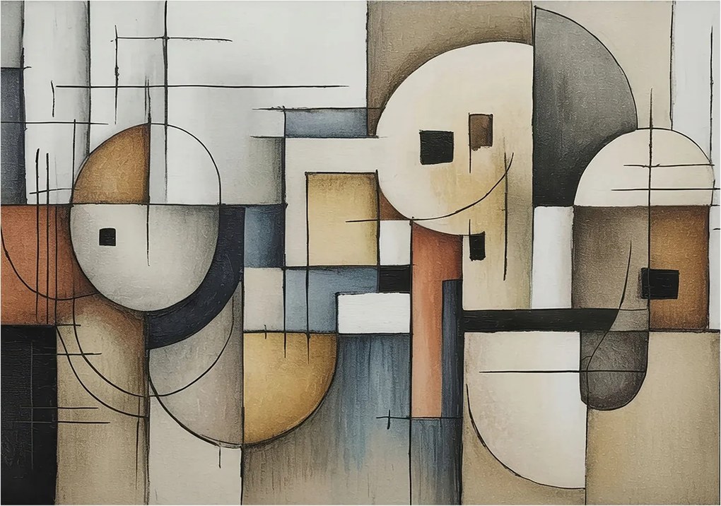 Dekoratív fotótapéta Furnér Flizelin Geometrikus harmónia 208x146