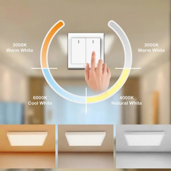 Brilagi - LED Fürdőszobai lámpa FRAME LED/50W/230V 3000/4000/6000K IP44 fehér