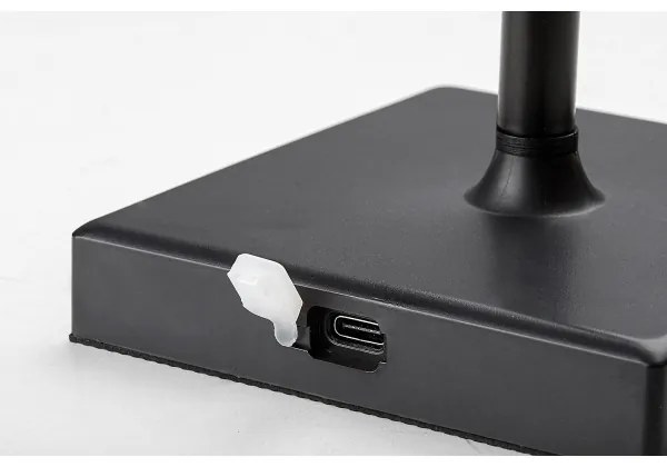 Rabalux 76010-LED Dimmelhető újratölthető asztali lámpa TAENA LED/4W/3,7V IP44 fekete