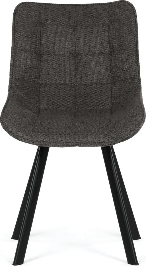 Jídelní židle, šedá, látka, HC-V3068 GREY2