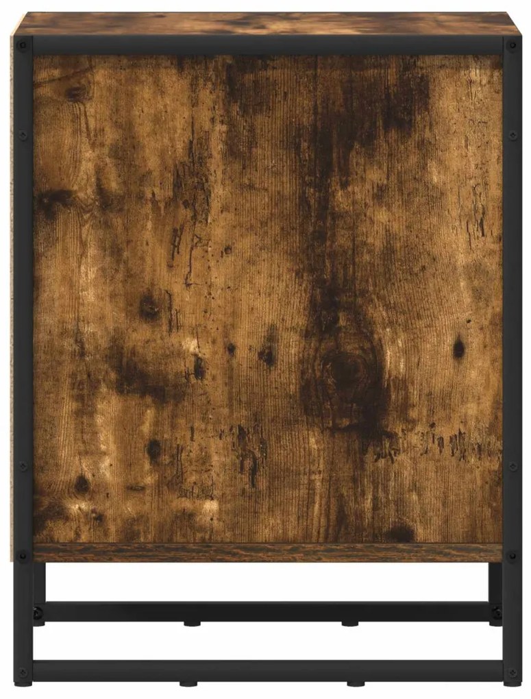 vidaXL Éjjeli asztal Füstös Tölgy 39.5 x 30 x 50 cm Faanyag