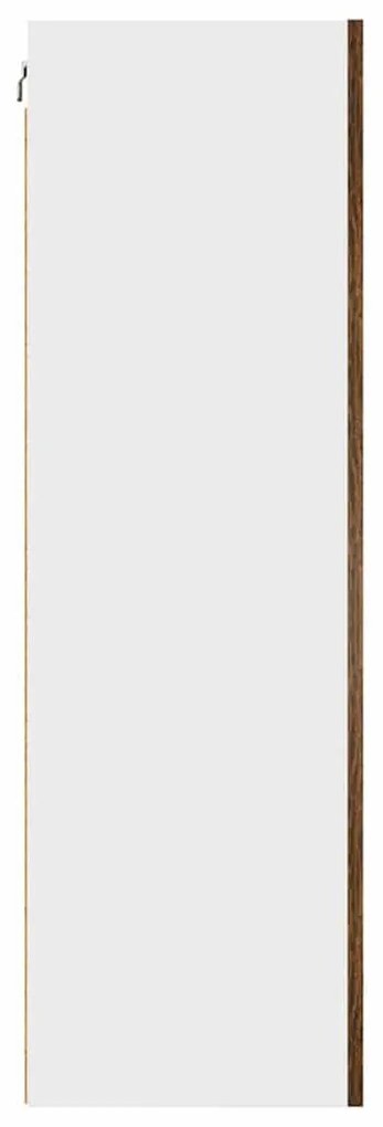 Függő szekrény Riga Füstölt tölgy és fehér 50 x 31 x 100 cm