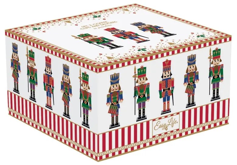 Karácsonyi diótörő mintás porcelán kávés csésze Nutcrackers