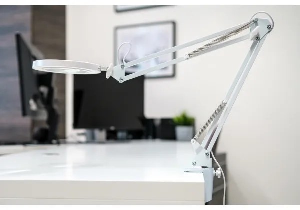 Brilagi - LED Dimmelhető asztali lámpa nagyítóval LED/12W/5V 3000/4200/6000K fehér