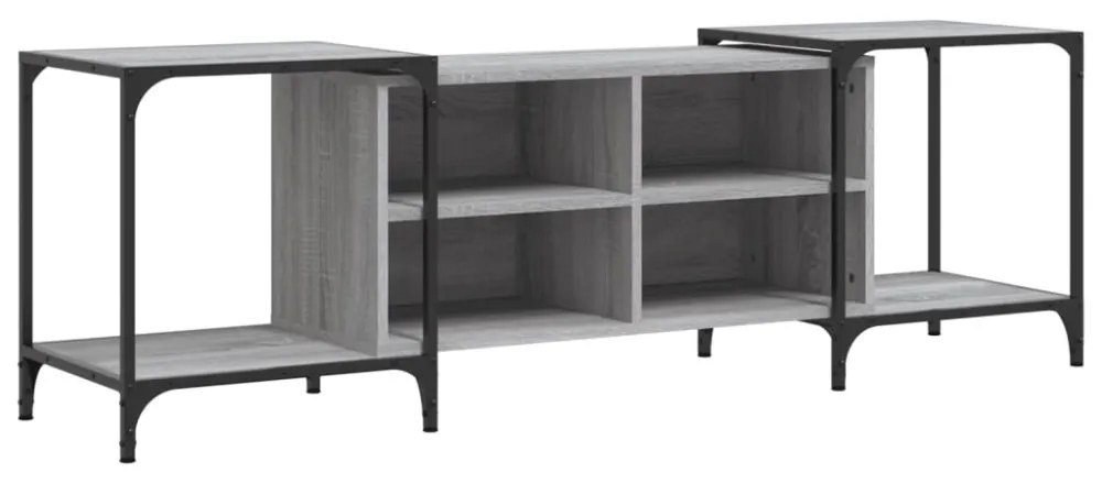 szürke sonoma színű szerelt fa TV-szekrény 153 x 37 x 50 cm