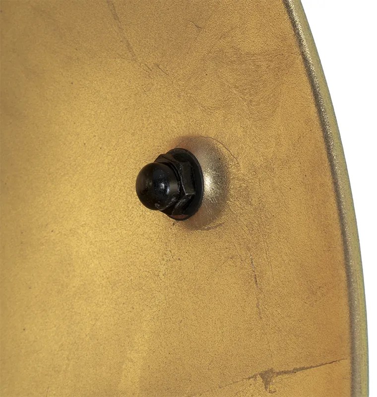 Állólámpa fekete arannyal 42 cm állítható háromlábú - Magnax