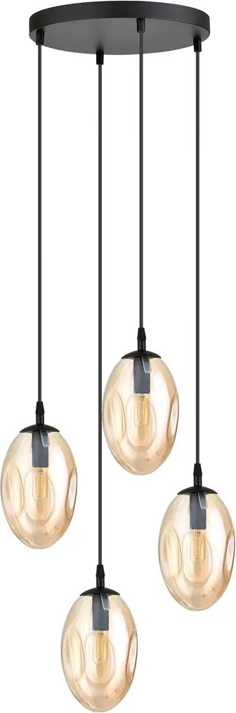 Emibig modern függeszték astral fekete mézédes emi1267/4prem