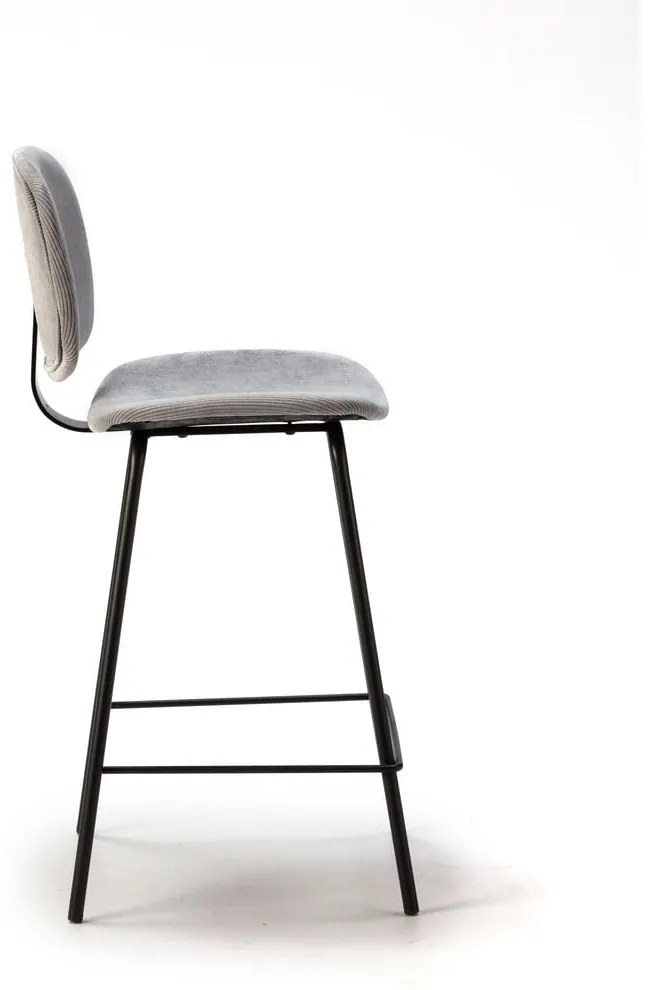 Világosszürke bárszék szett 2 db-os (ülésmagasság 66 cm) Arus – Marckeric