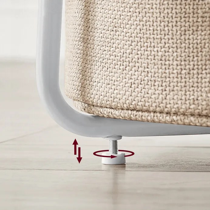 Lerakóasztal 45x45x50 cm, MDF, fehér, AKF-E1023 WT