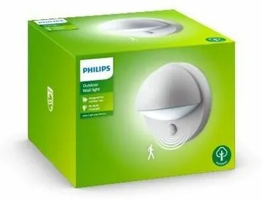 Philips 16246/87/16 June kültéri fali lámpa érzékelővel 19,5 cm, szürke