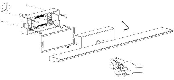 Eglo 98451 - RGB dimmelhető fürdőszobai LED-lámpa, 15,6 W, 230 V, IP44 + távirányító
