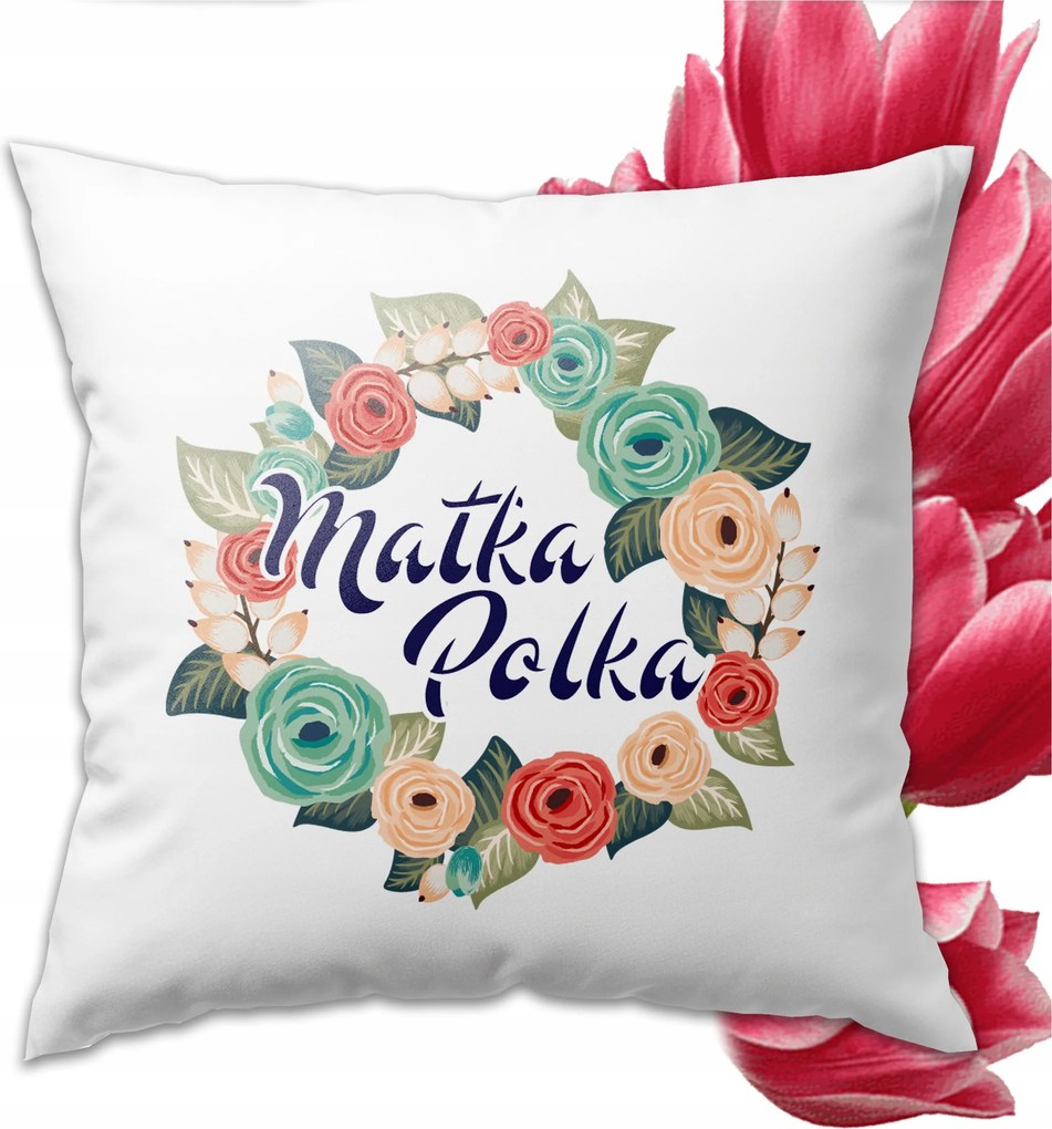 Anya Pöttyös Nyomott Mintás Párna Virágos Növényi Mintás Anyák Napjára