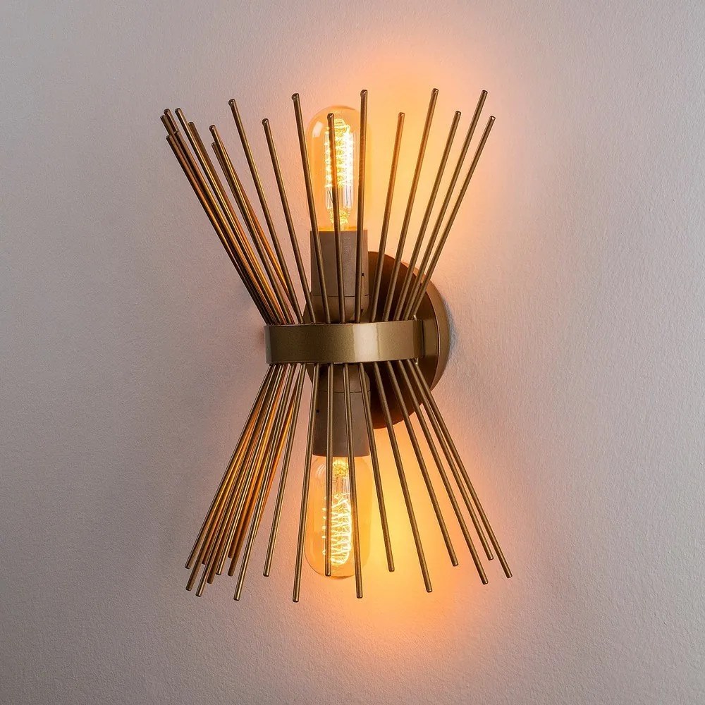 Aranyszínű fali lámpa Kirpi – Opviq lights
