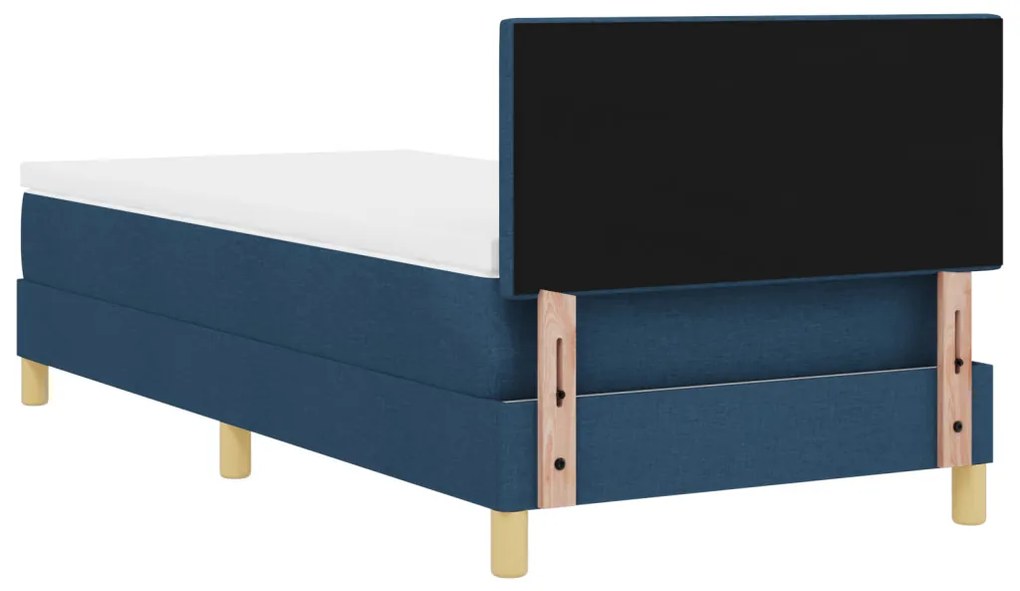 Boxspring Ágy Matraccal Kék 90x200 cm Szövet