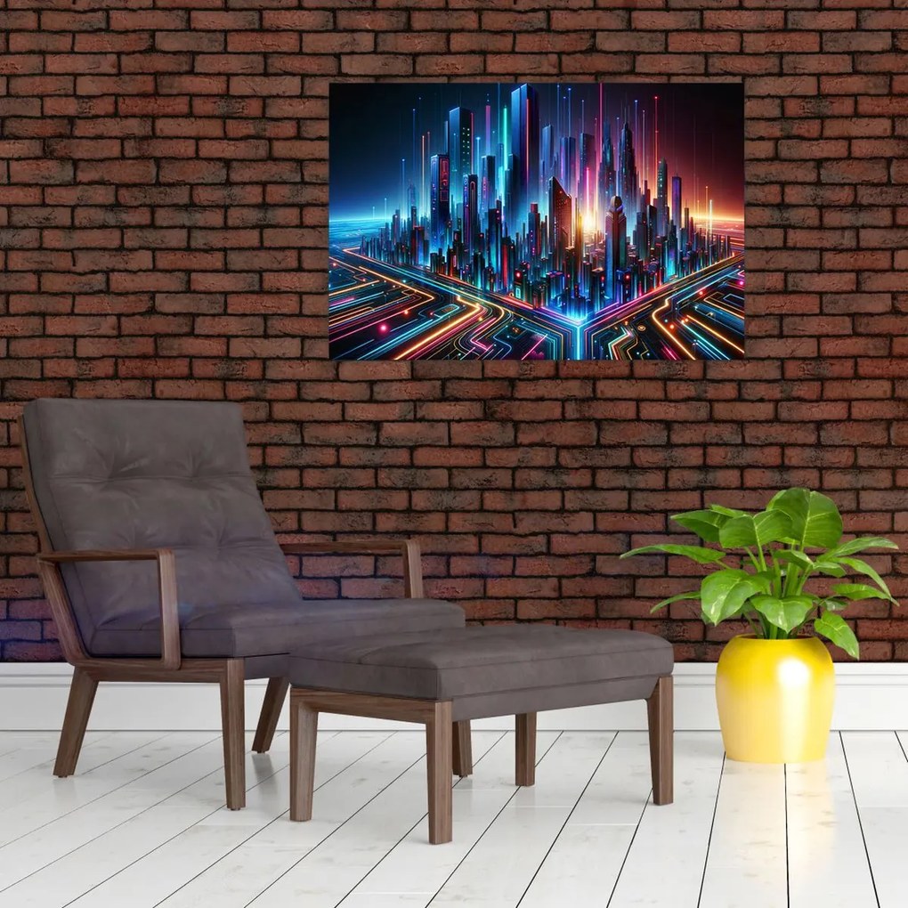 Kép - A jövő városa (90x60 cm)
