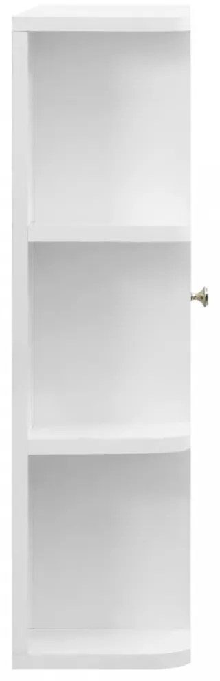 fehér MDF tükrös fürdőszobaszekrény 66 x 17 x 63 cm