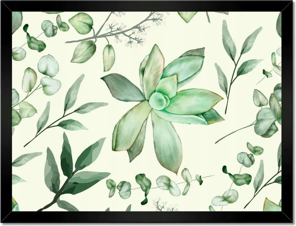 Poszterek keretben 40x30 Succulent Gardens virág