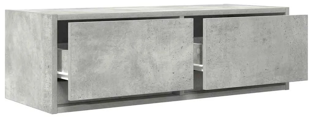 betonszürke szerelt fa TV-szekrény 80x31x25,5 cm