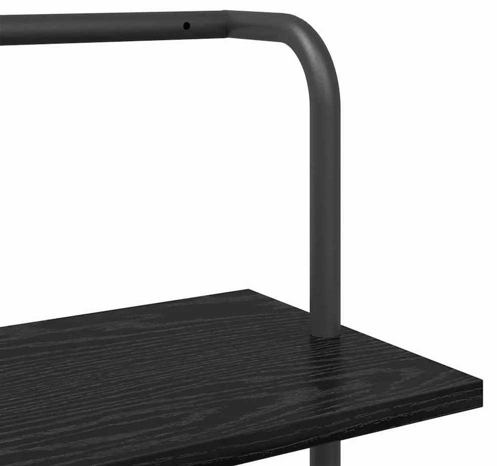Könyvespolc Musta tammi 60 x 24 x 203 cm Faanyag