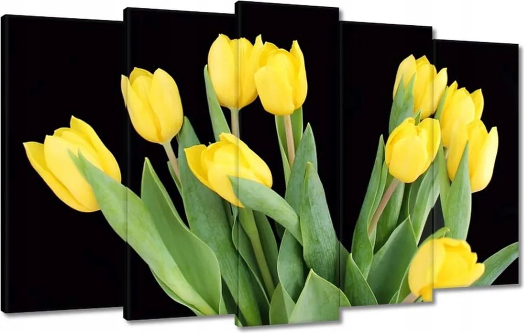 Vászonkép 100x60 Sárga tulipánok