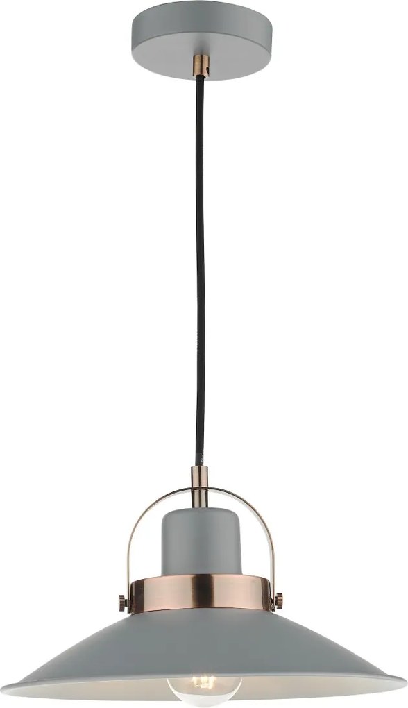 Dar Lighting vintage függeszték liden szürke darlid0139