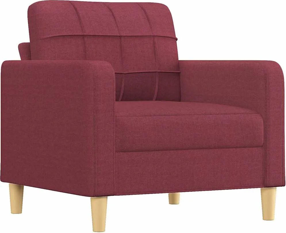 vidaXL bordó szövet kanapéfotel 60 cm
