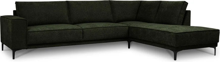 Zöld zsenília sarokkanapé (jobb oldali-L alakú) Copenhagen – Scandic