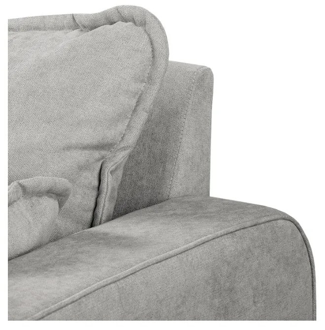 Világosszürke sarokkanapé (bal oldali) Beata – Ropez