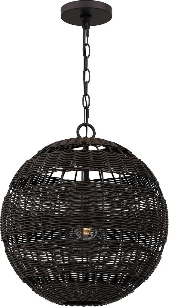 Quoizel boho kültéri függeszték lindendale barna elsqz-lindendale-pwt IP44