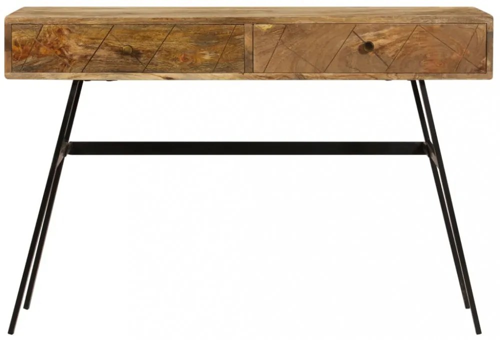 tömör mangófa fiókos íróasztal 110 x 50 x 76 cm
