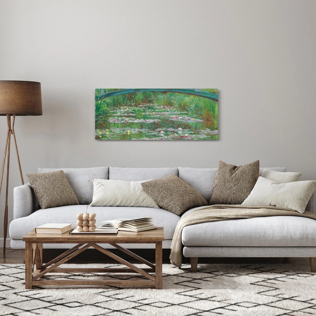 Kép - Claude Monet, The Japanese Footbridge, reprodukciók (120x50 cm)