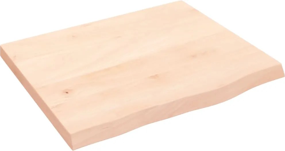 vidaXL kezeletlen tömör fa fürdőszobai pult 60x50x(2-4) cm