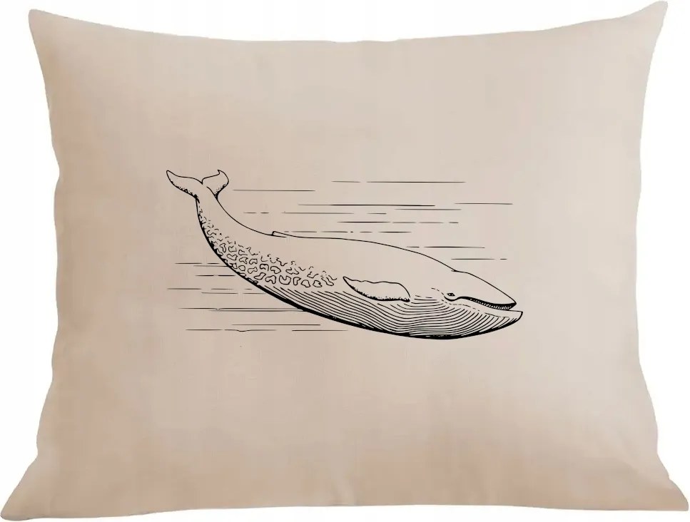 Párna párnahuzat vagány nyomott mintás Bálna