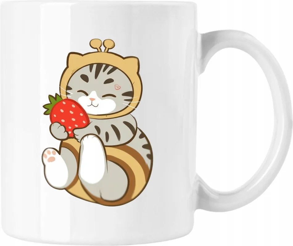 Bögre Cica Eper Kedves 2 Fehér 330ml