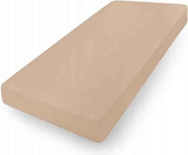 Jersey lepedő 90/100x190/200 bézs