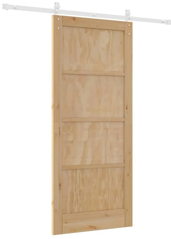 Csúszó Ajtó Természetes és fehér 86 x 198.5 cm