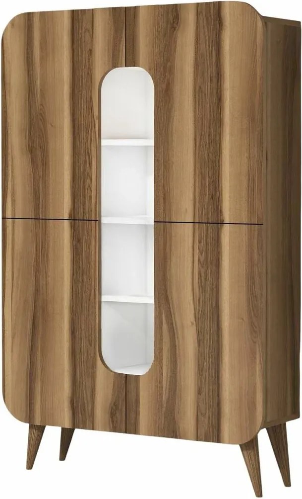 Mine Walnut and White szekrény