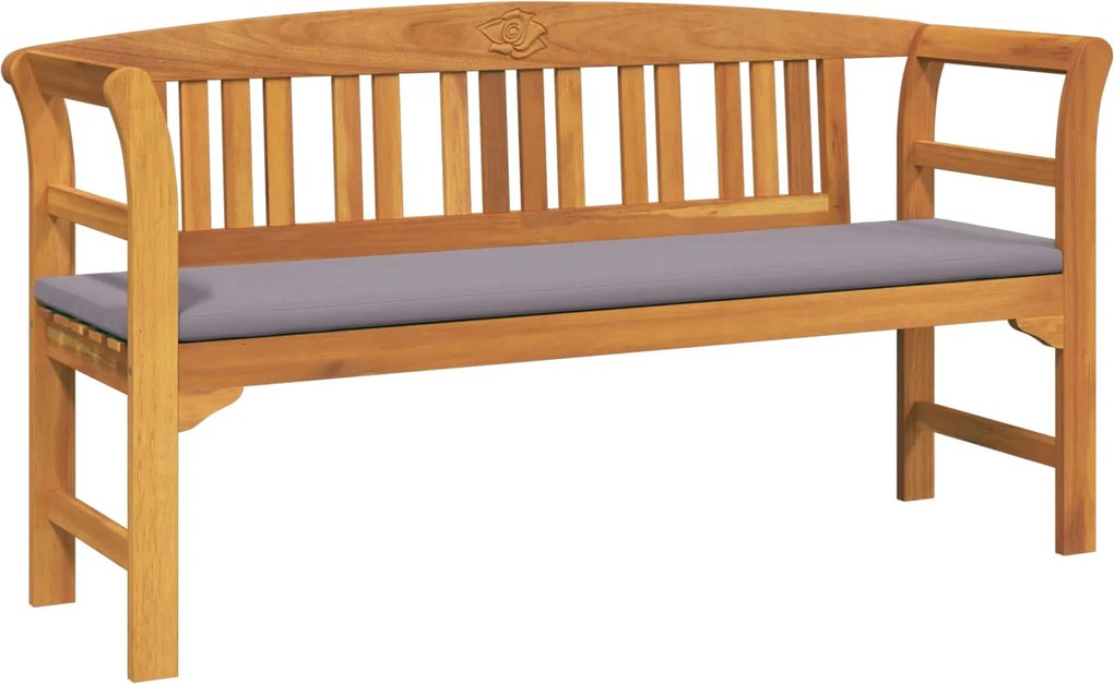 vidaXL Rózsapad Természetes 157 x 46 x 82,5 cm Tömör Akácfa