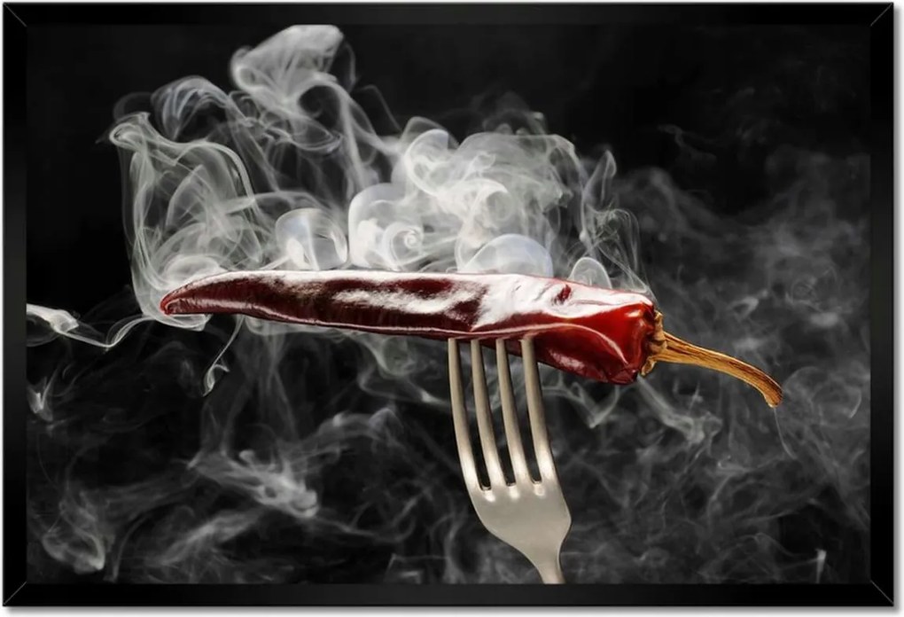 Poszter keretben 60x40 Csípős chili paprika