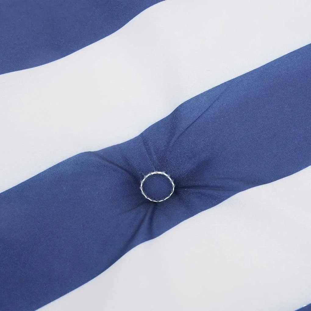 Kerti pad párna Kék és fehér 180 x 50 x 4 cm Oxford szövet