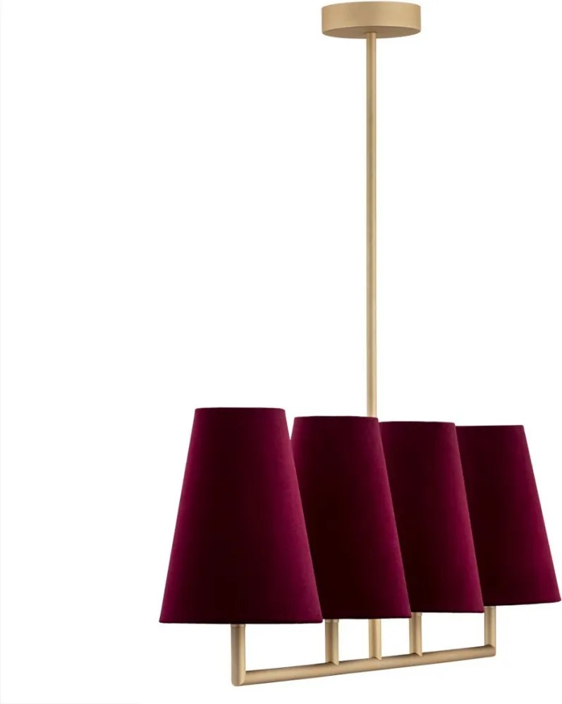 ARGON 1829 SAFIANO Modern Csillár Gesztenyebarna, Arany E27 IP20