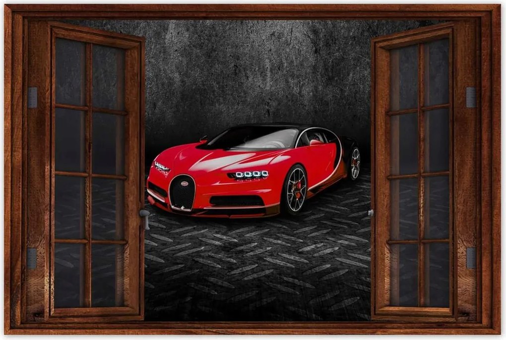 Poszter 60x40 Piros sportautó