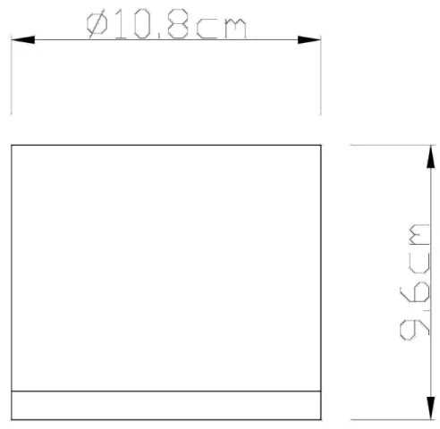 Globo 32063A - Kültéri mennyezeti lámpa ALCALA 1xGX53/11W/230V IP44