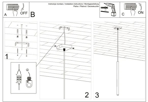 Sollux SL.0465 - Csillár zsinóron PASTELO 1xG9/8W/230V fehér