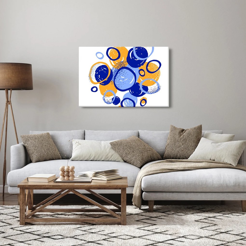 Kép - Világos motívum körökkel (90x60 cm)