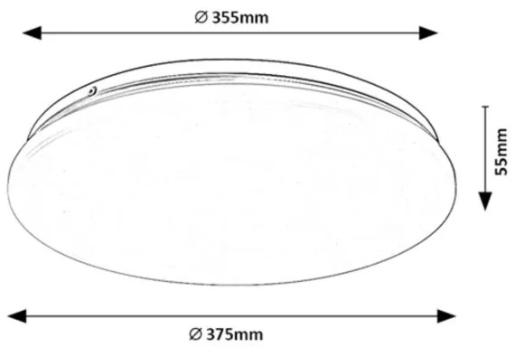 Rabalux 71106 - LED mennyezeti lámpa VENDEL LED/24W/230V 4000K 37 cm