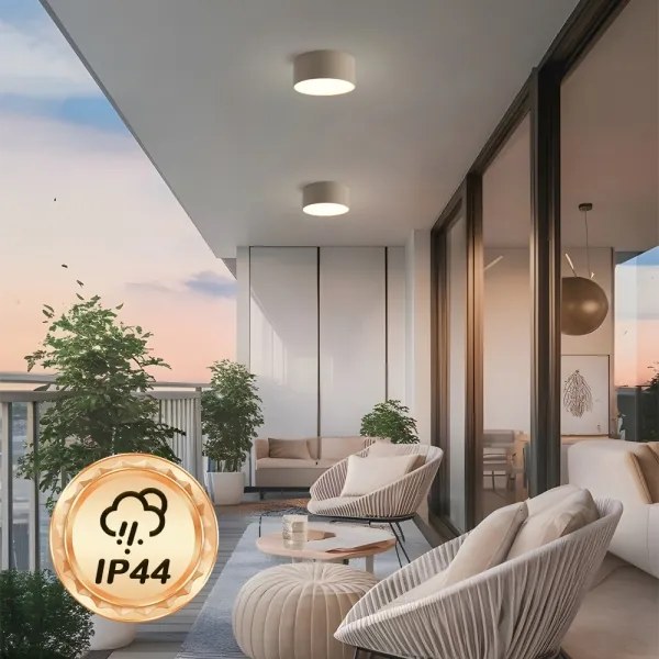 BRILAGI - LED kültéri mennyezeti lámpatest FORIS LED/20W/230V Ø 15 cm bézs IP44